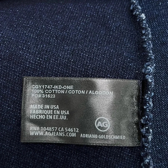 AG Adriano Goldschmied Abyl Sleeveless Overalls Jumpsuit in Navy Blue Size S - Picture 8 of 11